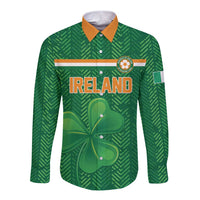 Custom Football 2026 Ireland Long Sleeve Button Shirt The Boys in Green Come On