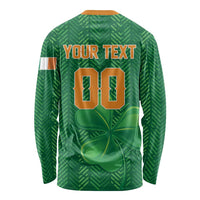 Custom Football 2026 Ireland Long Sleeve Shirt The Boys in Green Come On