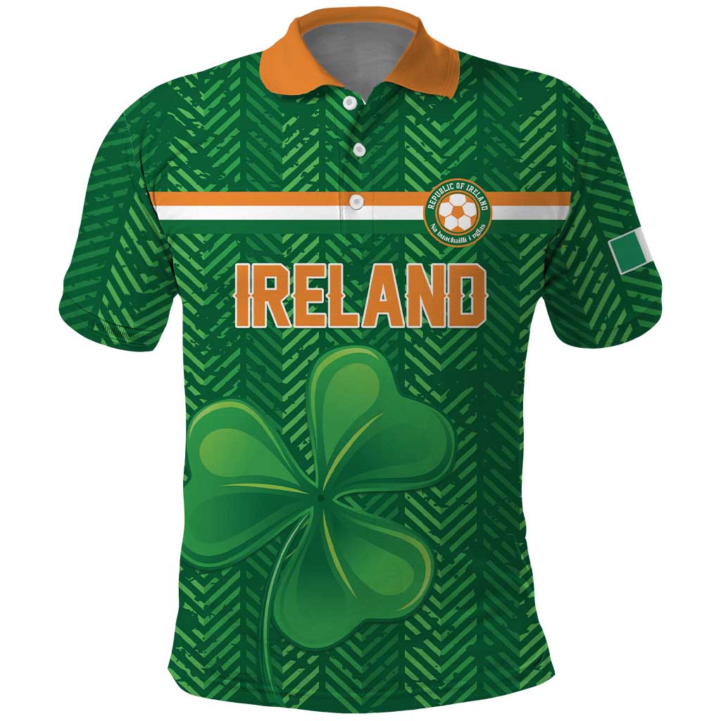 Custom Football 2026 Ireland Polo Shirt The Boys in Green Come On