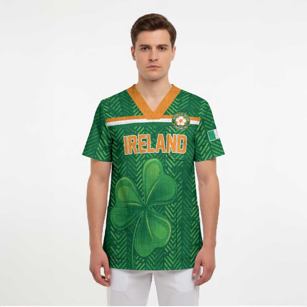 Custom Football 2026 Ireland Scrub Top The Boys in Green Come On