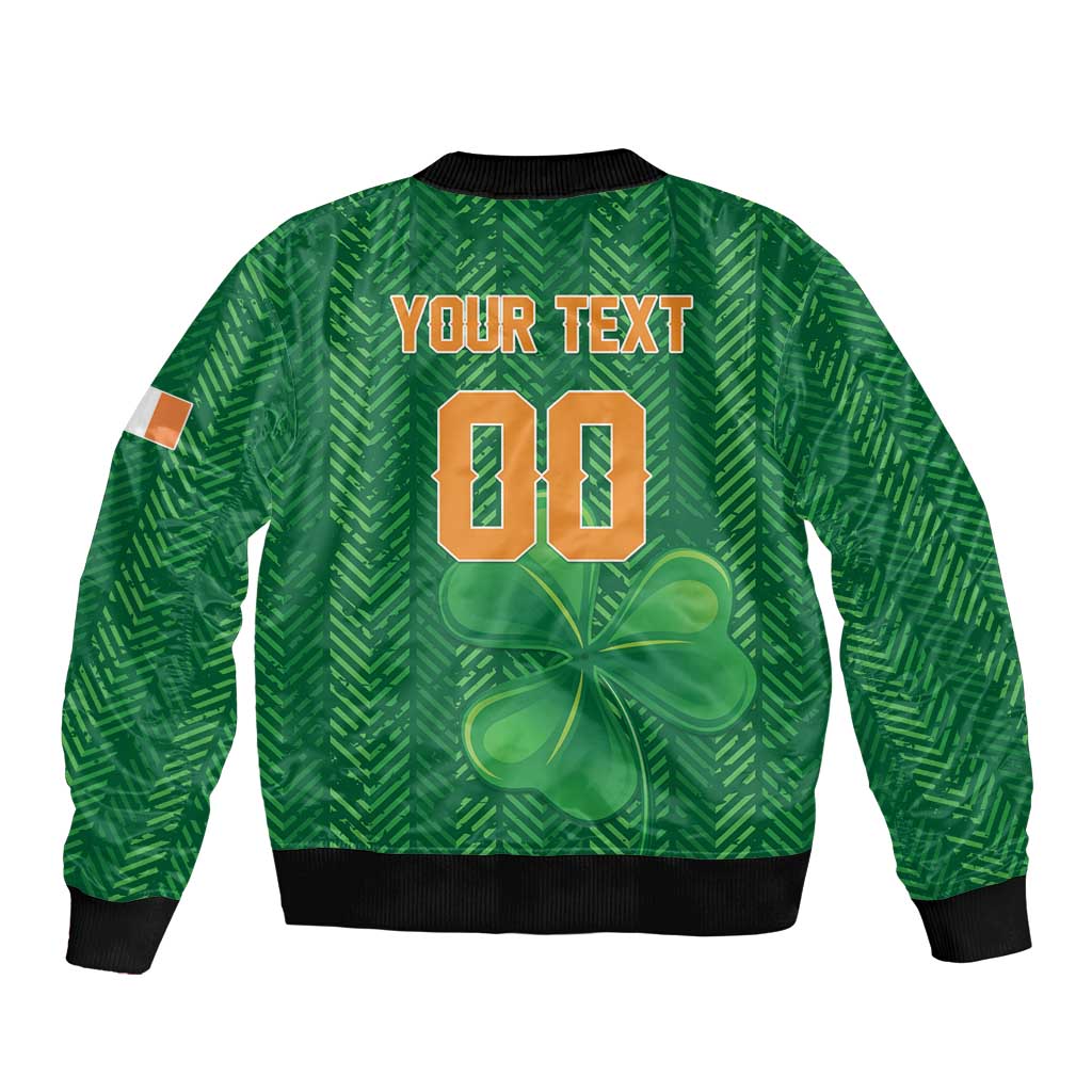 Custom Football 2026 Ireland Sleeve Zip Bomber Jacket The Boys in Green Come On