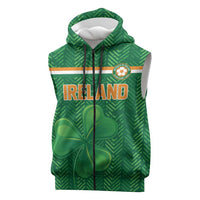 Custom Football 2026 Ireland Sleeveless Zip Hoodie The Boys in Green Come On