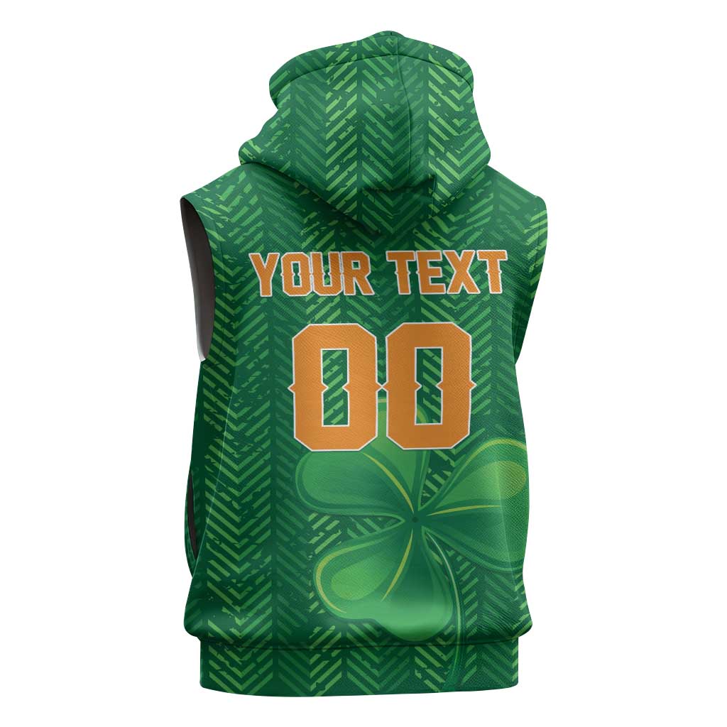 Custom Football 2026 Ireland Sleeveless Zip Hoodie The Boys in Green Come On