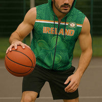 Custom Football 2026 Ireland Sleeveless Zip Hoodie The Boys in Green Come On