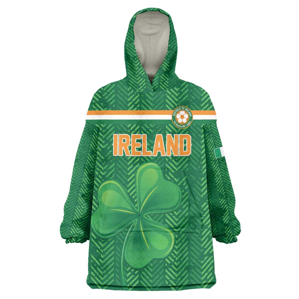 Custom Football 2026 Ireland Wearable Blanket Hoodie The Boys in Green Come On