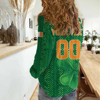 Custom Football 2026 Ireland Women Casual Shirt The Boys in Green Come On