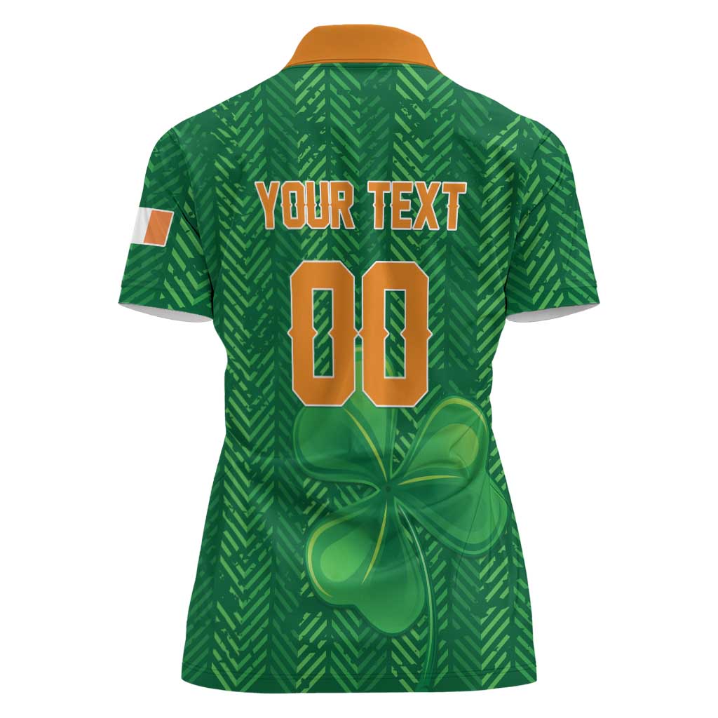 Custom Football 2026 Ireland Women Polo Shirt The Boys in Green Come On