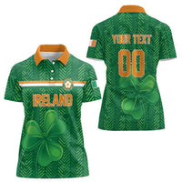 Custom Football 2026 Ireland Women Polo Shirt The Boys in Green Come On