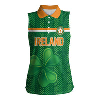 Custom Football 2026 Ireland Women Sleeveless Polo Shirt The Boys in Green Come On