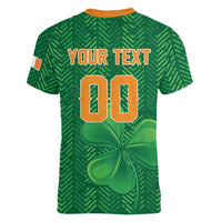 Custom Football 2026 Ireland Women V-Neck T-Shirt The Boys in Green Come On