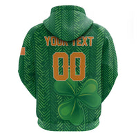 Custom Football 2026 Ireland Zip Hoodie The Boys in Green Come On