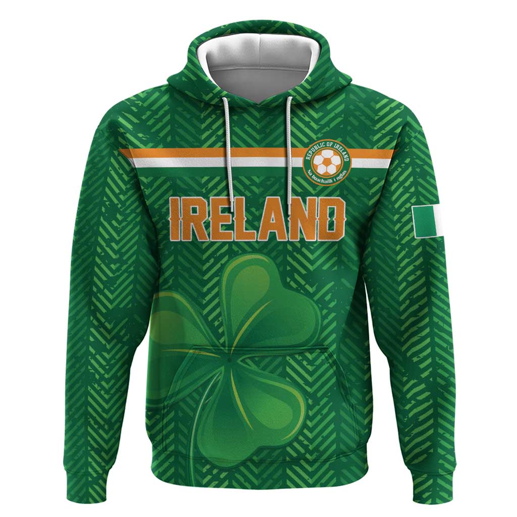 Custom Football 2026 Ireland Zip Hoodie The Boys in Green Come On