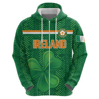 Custom Football 2026 Ireland Zip Hoodie The Boys in Green Come On