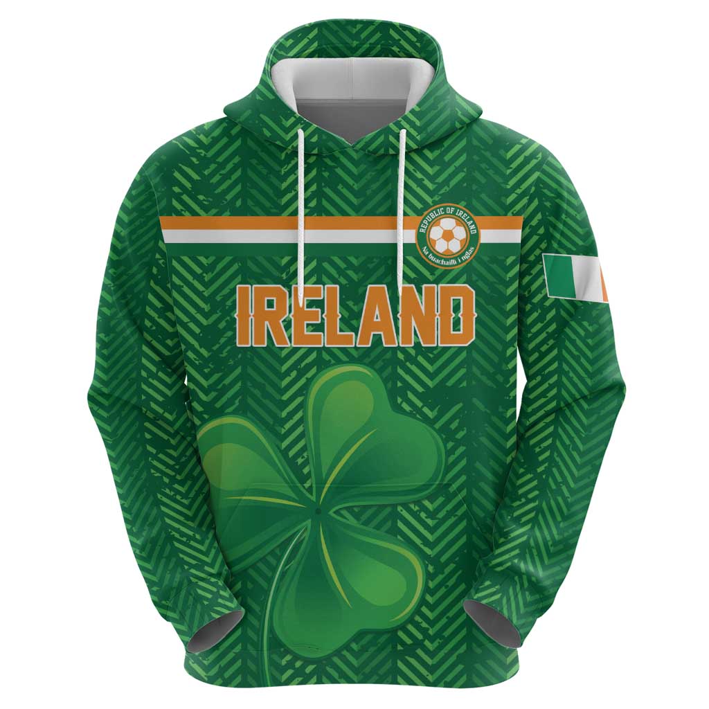 Custom Football 2026 Ireland Zip Hoodie The Boys in Green Come On