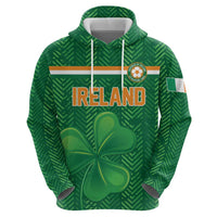 Custom Football 2026 Ireland Zip Hoodie The Boys in Green Come On