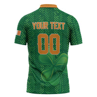 Custom Football 2026 Ireland Zipper Polo Shirt The Boys in Green Come On
