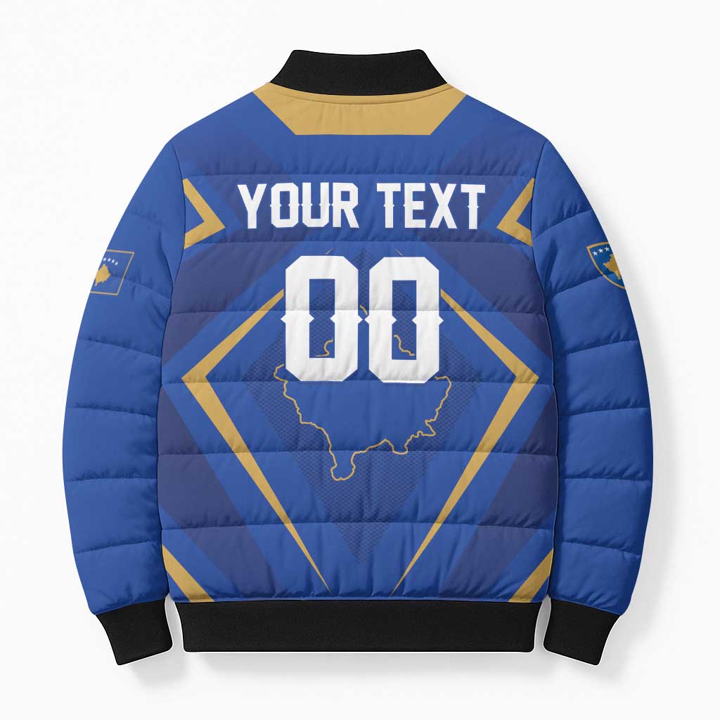 Custom Football 2026 Kosovo Bomber Puffer Jacket Dardanet Go Glory