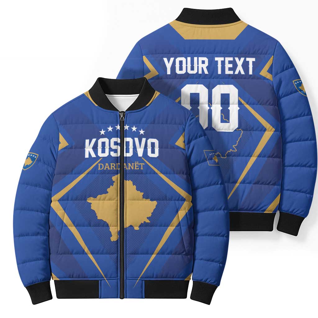 Custom Football 2026 Kosovo Bomber Puffer Jacket Dardanet Go Glory