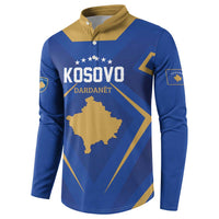 Custom Football 2026 Kosovo Button Sweatshirt Dardanet Go Glory