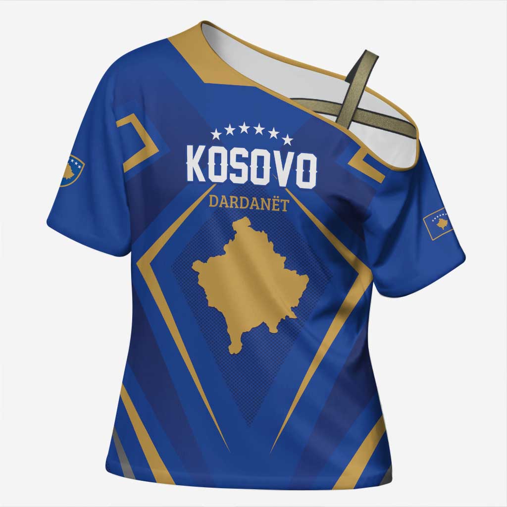 Custom Football 2026 Kosovo Cross Shoulder Shirt Dardanet Go Glory