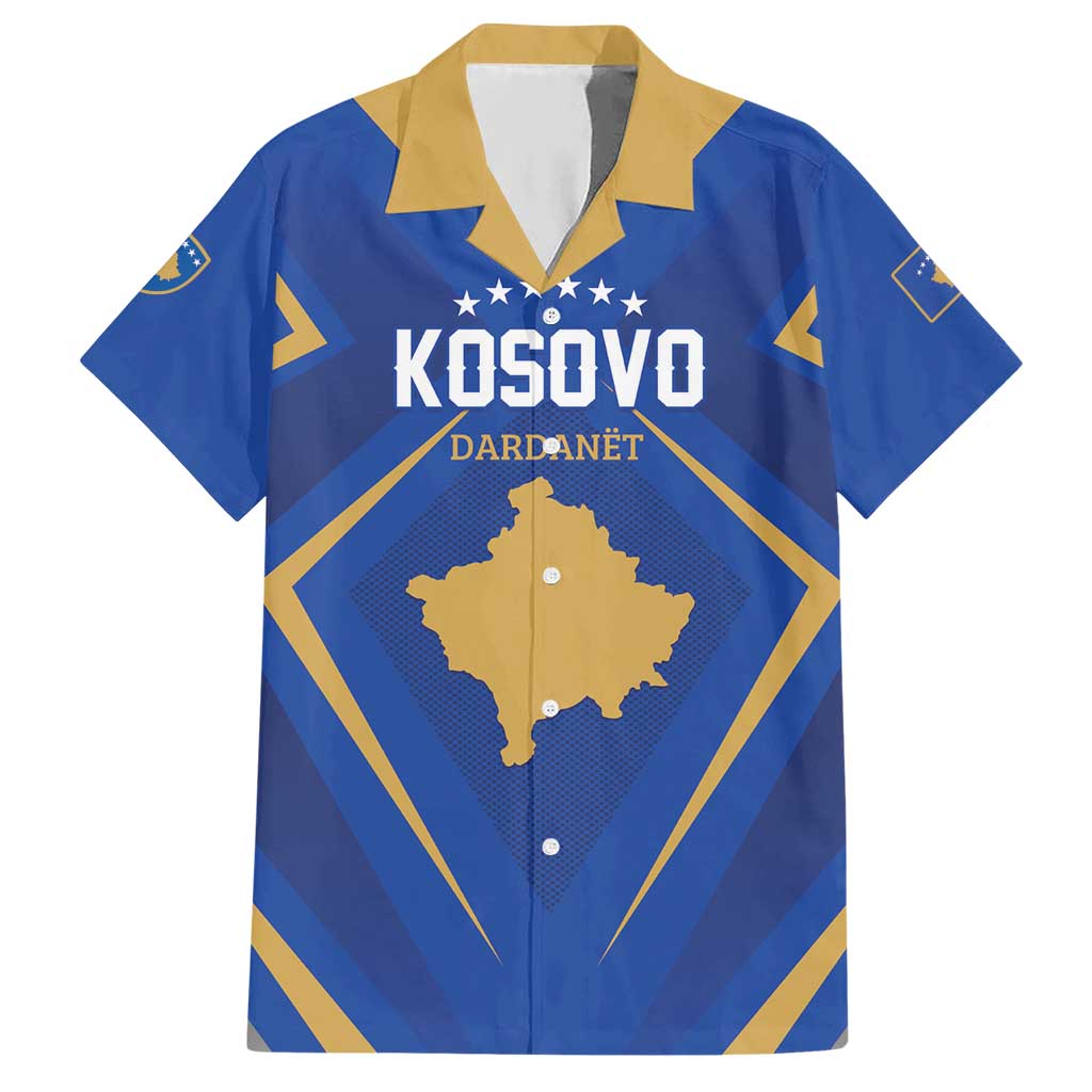 Custom Football 2026 Kosovo Hawaiian Shirt Dardanet Go Glory