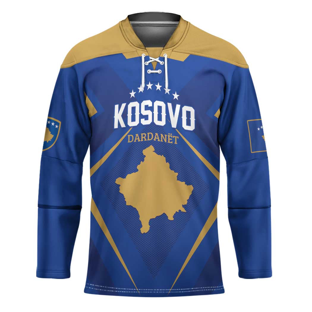 Custom Football 2026 Kosovo Hockey Jersey Dardanet Go Glory