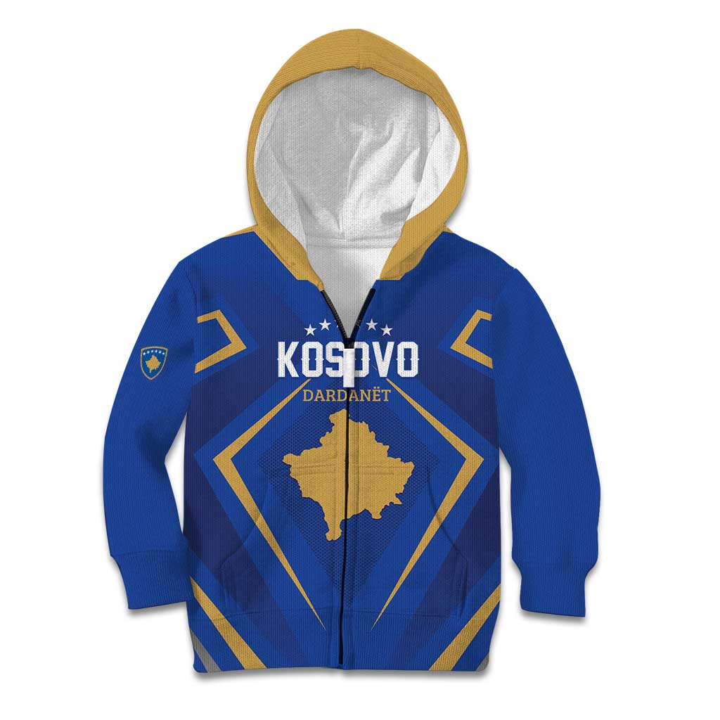 Custom Football 2026 Kosovo Kid Hoodie Dardanet Go Glory