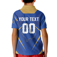 Custom Football 2026 Kosovo Kid Polo Shirt Dardanet Go Glory