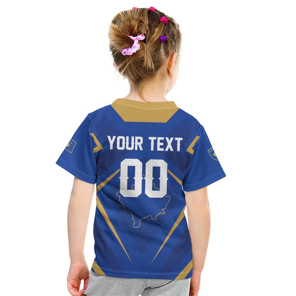 Custom Football 2026 Kosovo Kid T Shirt Dardanet Go Glory