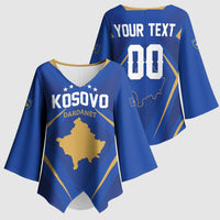 Custom Football 2026 Kosovo Kimono Sleeve Blouse Dardanet Go Glory