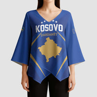 Custom Football 2026 Kosovo Kimono Sleeve Blouse Dardanet Go Glory