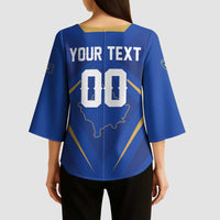Custom Football 2026 Kosovo Kimono Sleeve Blouse Dardanet Go Glory