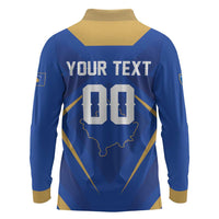 Custom Football 2026 Kosovo Long Sleeve Polo Shirt Dardanet Go Glory