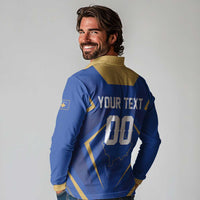 Custom Football 2026 Kosovo Long Sleeve Polo Shirt Dardanet Go Glory