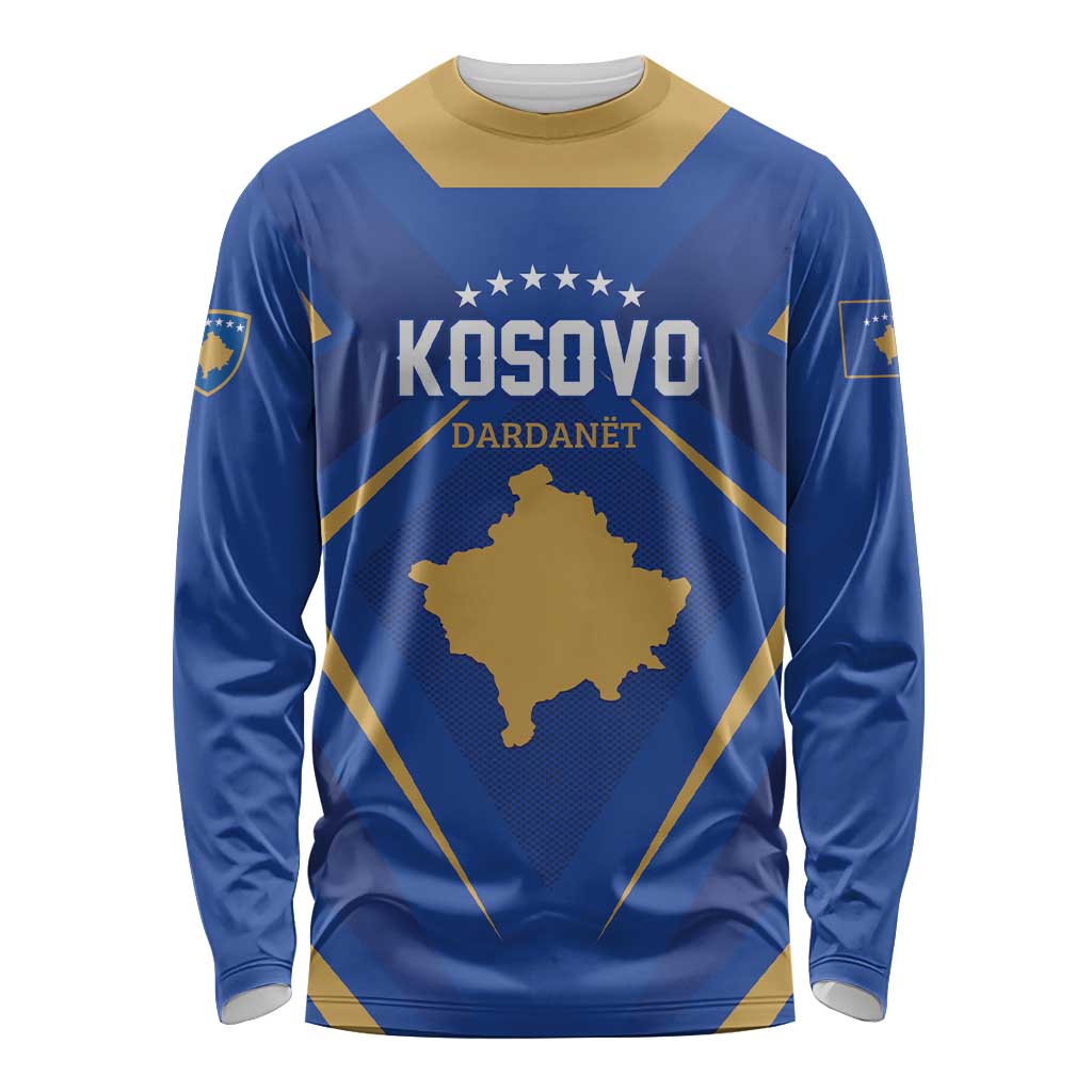 Custom Football 2026 Kosovo Long Sleeve Shirt Dardanet Go Glory