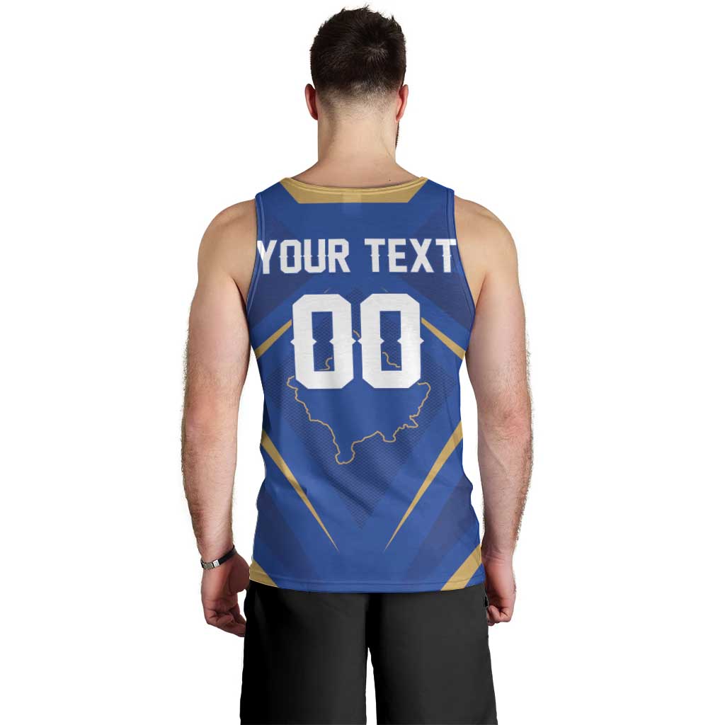 Custom Football 2026 Kosovo Men Tank Top Dardanet Go Glory