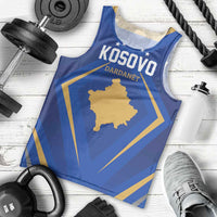 Custom Football 2026 Kosovo Men Tank Top Dardanet Go Glory