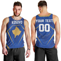 Custom Football 2026 Kosovo Men Tank Top Dardanet Go Glory