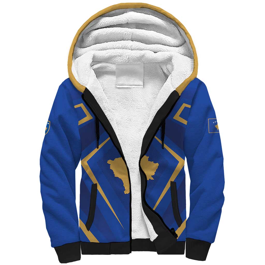 Custom Football 2026 Kosovo Sherpa Hoodie Dardanet Go Glory