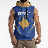 Custom Football 2026 Kosovo Sleeveless Hoodie Dardanet Go Glory