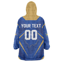 Custom Football 2026 Kosovo Wearable Blanket Hoodie Dardanet Go Glory