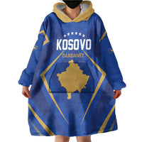 Custom Football 2026 Kosovo Wearable Blanket Hoodie Dardanet Go Glory
