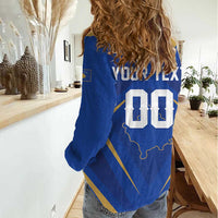 Custom Football 2026 Kosovo Women Casual Shirt Dardanet Go Glory