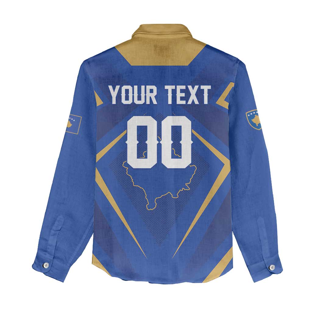 Custom Football 2026 Kosovo Women Casual Shirt Dardanet Go Glory