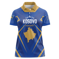 Custom Football 2026 Kosovo Women Polo Shirt Dardanet Go Glory
