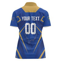 Custom Football 2026 Kosovo Women Polo Shirt Dardanet Go Glory