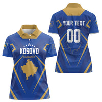 Custom Football 2026 Kosovo Women Polo Shirt Dardanet Go Glory