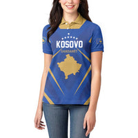 Custom Football 2026 Kosovo Women Polo Shirt Dardanet Go Glory