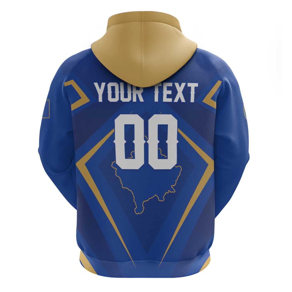 Custom Football 2026 Kosovo Zip Hoodie Dardanet Go Glory