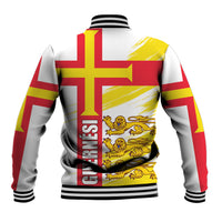 Guernsey Liberation Day Baseball Jacket Guernesi Three Lion - Wonder Print Shop